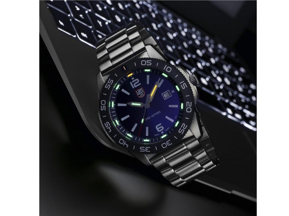 Montre à Quartz Luminox Sea Pacific Diver, CARBONOX, Bleu, 44 mm, XS.3123