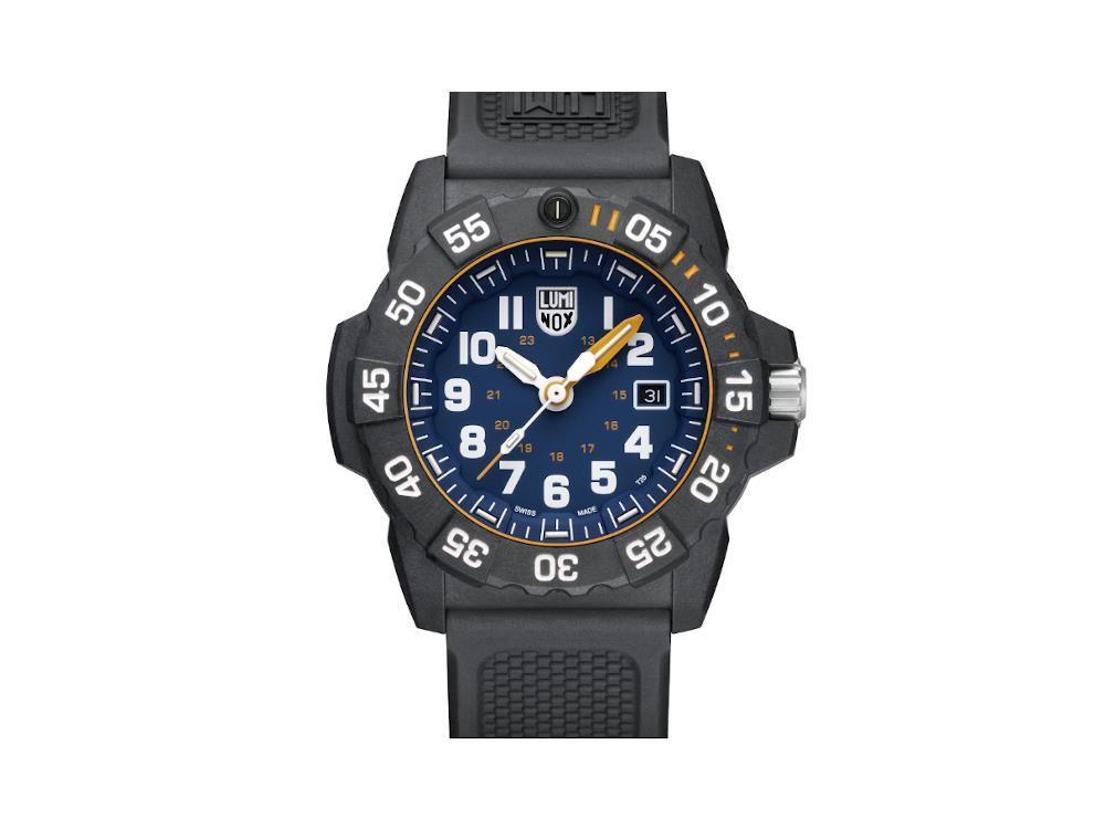 Montre Luminox Navy Seal Foundation, Bleu, CARBONOX, 45 mm, 20 atm, XS.3503.NSF