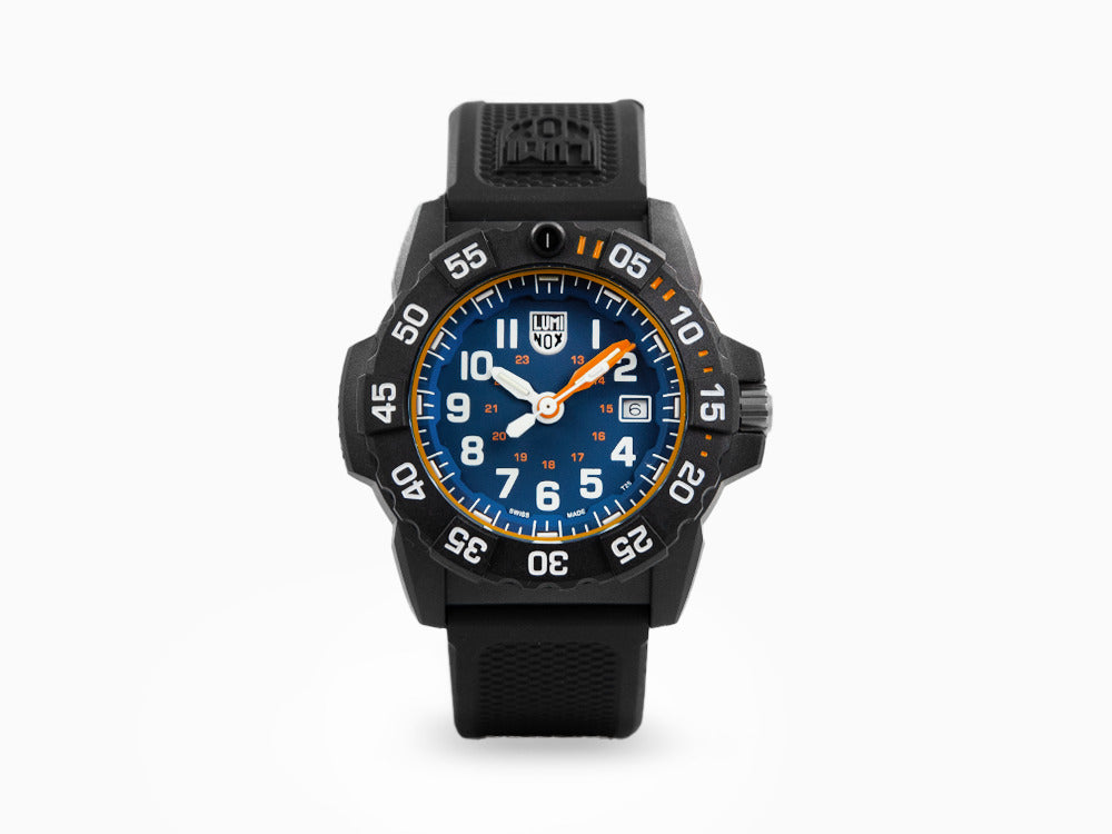 Montre Luminox Navy Seal Foundation, Bleu, CARBONOX, 45 mm, 20 atm, XS.3503.NSF