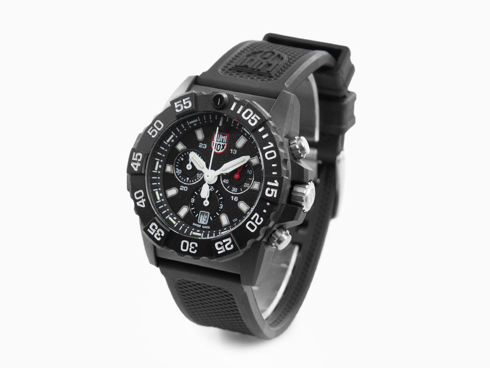 Montre à Quartz Luminox Sea Navy Seal Chronograph 3580 Series, Noir, XS.3581