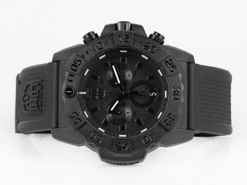 Montre à Quartz Luminox Sea Navy Seal Chronograph 3580 Serie, Noir, XS.3581.BO