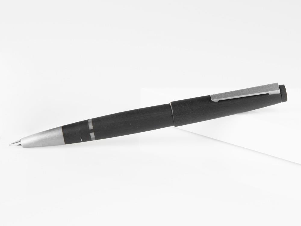 Stylo Plume Lamy 2000, Makrolon, Brossé mat, Noir, 1201351
