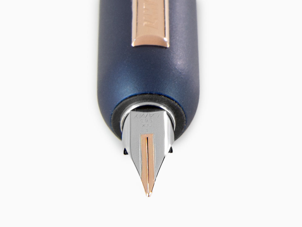 Stylo Plume Lamy Dialog CC, Laque, Or rose, Bleu, Mat, 1234402