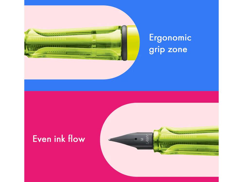 Stylo Plume Lamy Safari Neon Yellow, Édition spéciale, 1241854