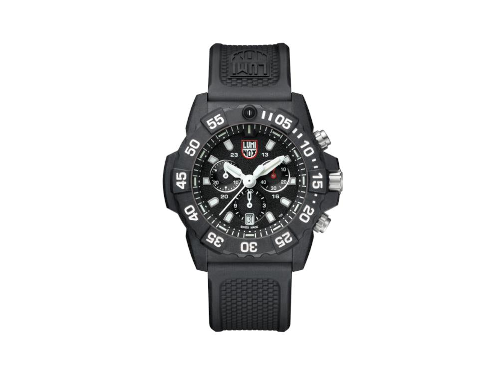 Montre à Quartz Luminox Sea Navy Seal Chronograph 3580 Series, Noir, XS.3581