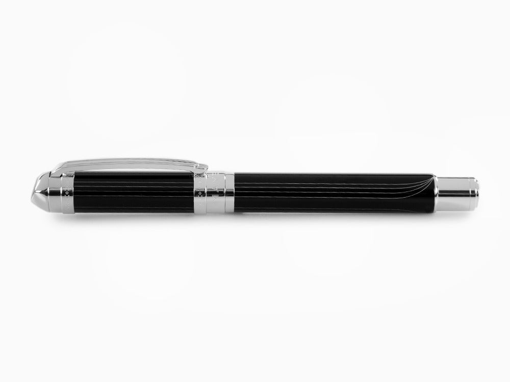 Stylo Plume Maybach The Peak I Lustrous Midnight, Platine, Noir