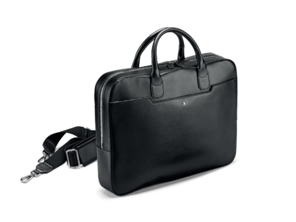 Porte documents Montegrappa Laptop Bag Signet Series, Cuir, Noir, IC00LB03