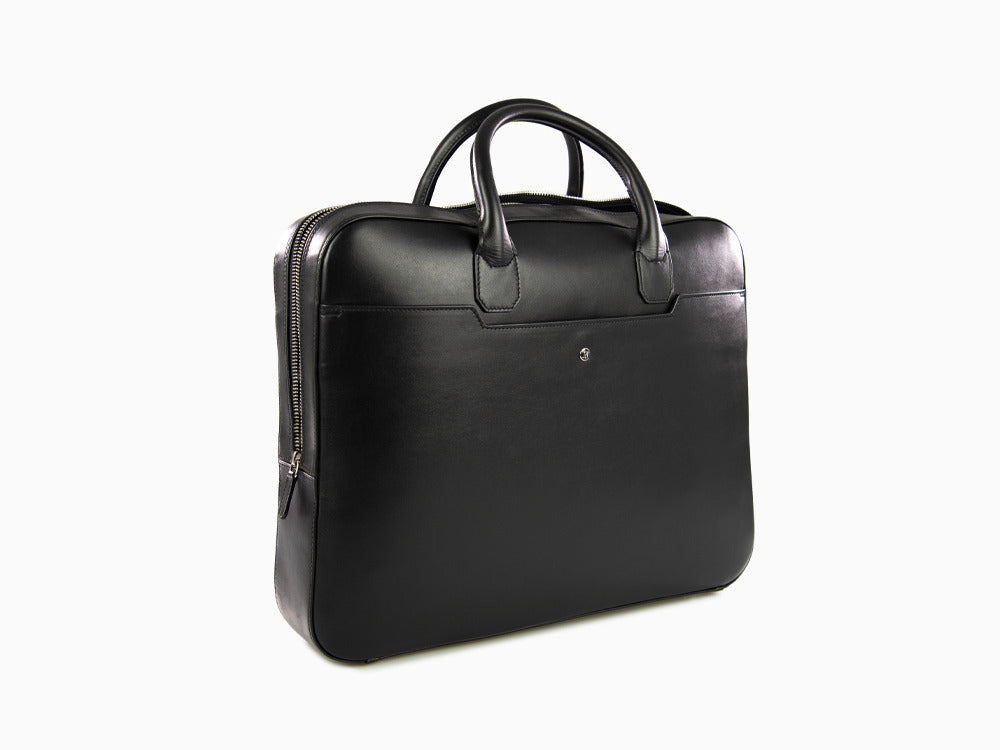 Porte documents Montegrappa Laptop Bag Signet Series, Cuir, Noir, IC00LB03