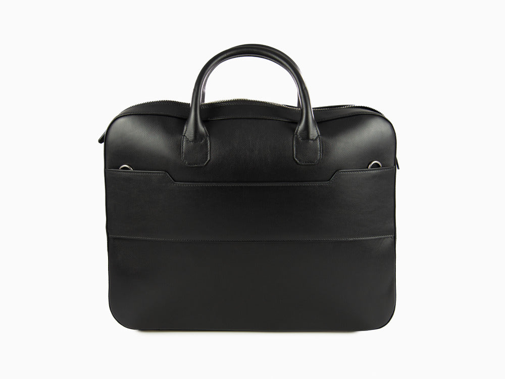 Porte documents Montegrappa Laptop Bag Signet Series, Cuir, Noir, IC00LB03