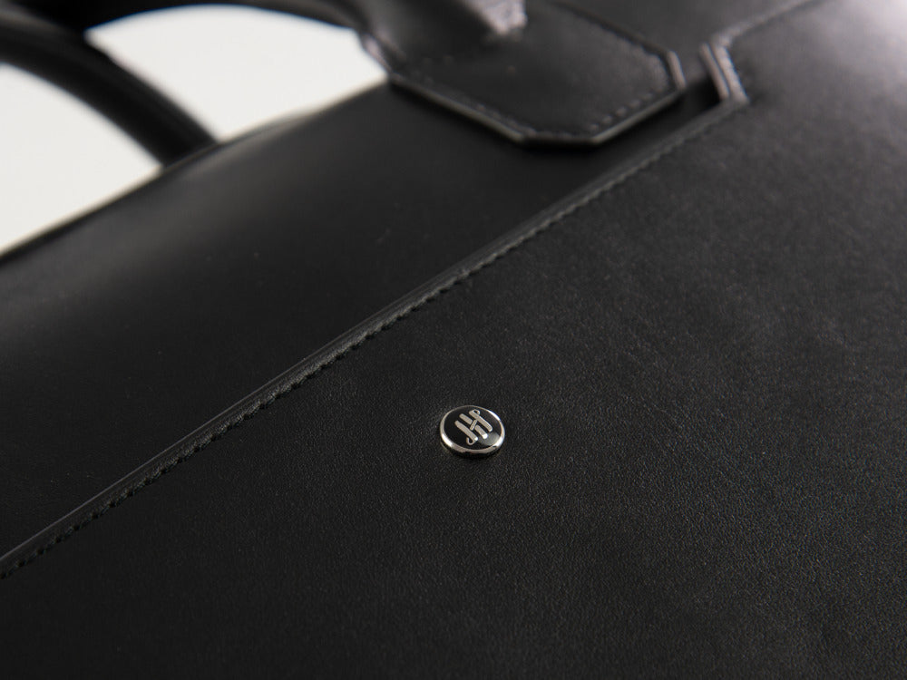 Porte documents Montegrappa Laptop Bag Signet Series, Cuir, Noir, IC00LB03