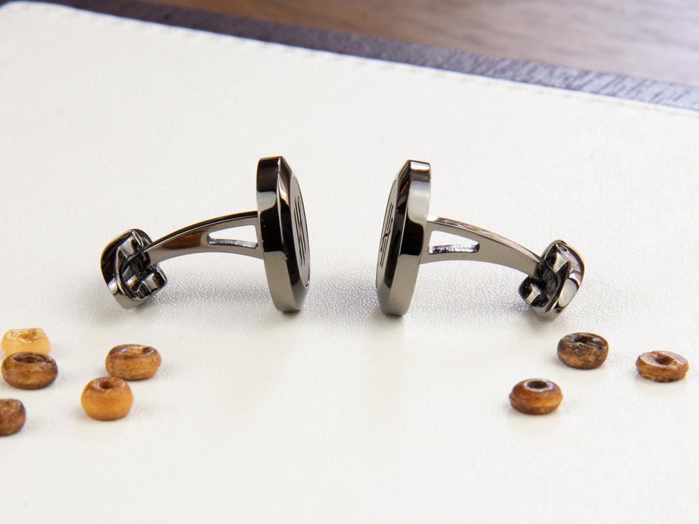 Boutons de Manchette Montegrappa Classico Ambigram, Acier inoxidable. IDA1CLLL