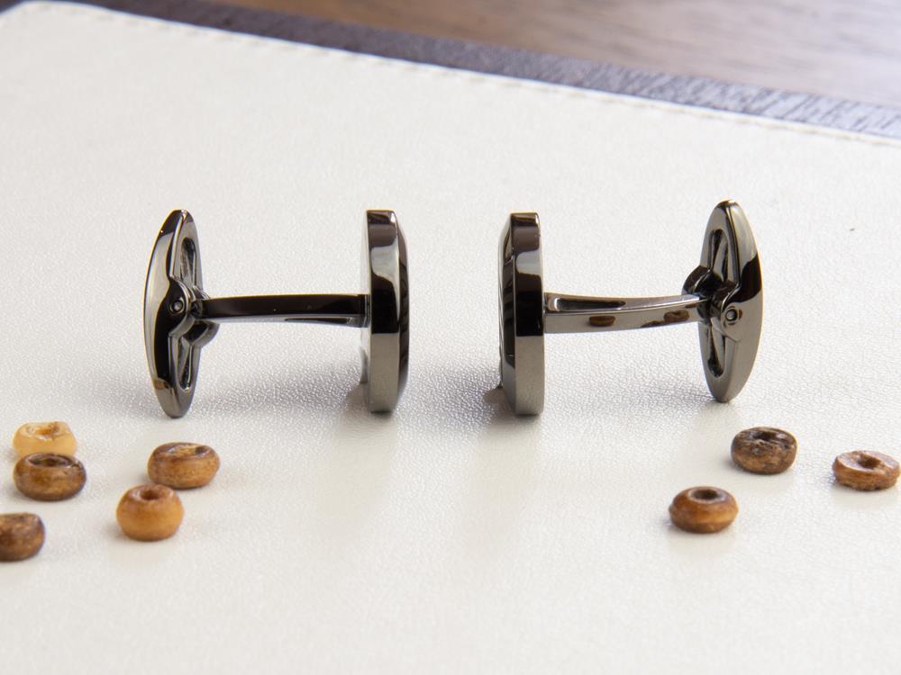 Boutons de Manchette Montegrappa Classico Ambigram, Acier inoxidable. IDA1CLLL