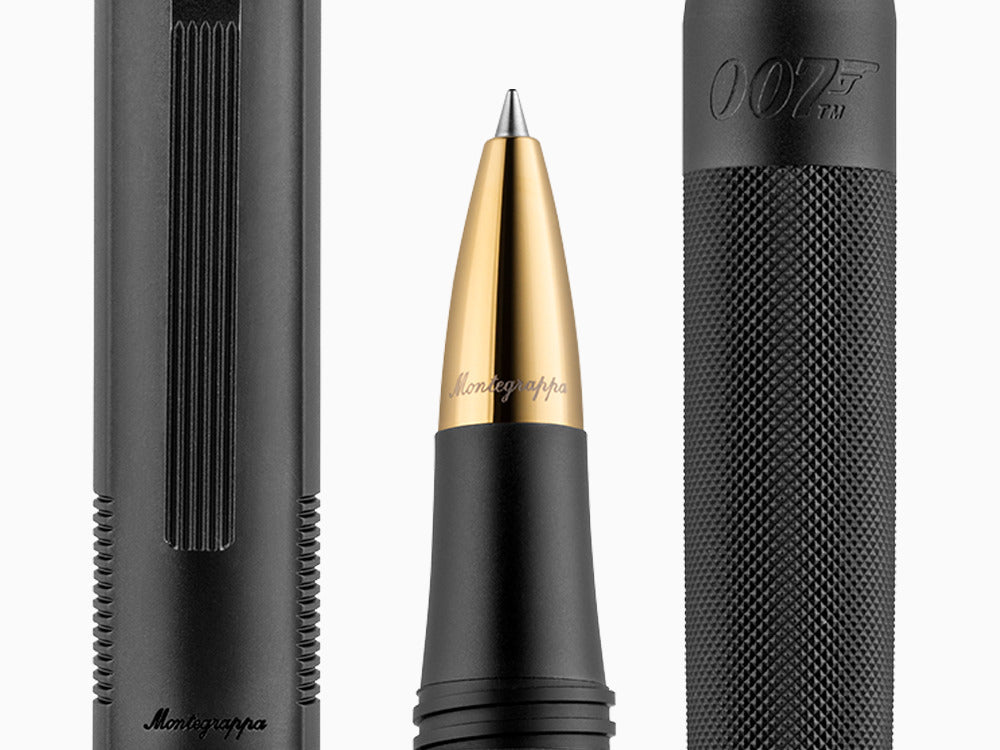 Roller Montegrappa 007 Special Issue James Bond, Aluminium, Noir, ISBJRRUC