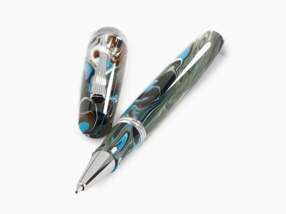 Roller Montegrappa Elmo 02 Sorapis, Résine, Acier Inoxydable, ISE2RRAB