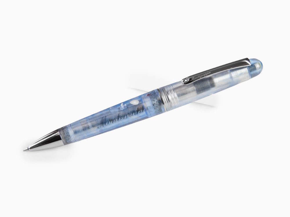 Stylo bille Montegrappa Elmo Ambiente Ocean, Résine, Acier Inoxydable, ISEERBID