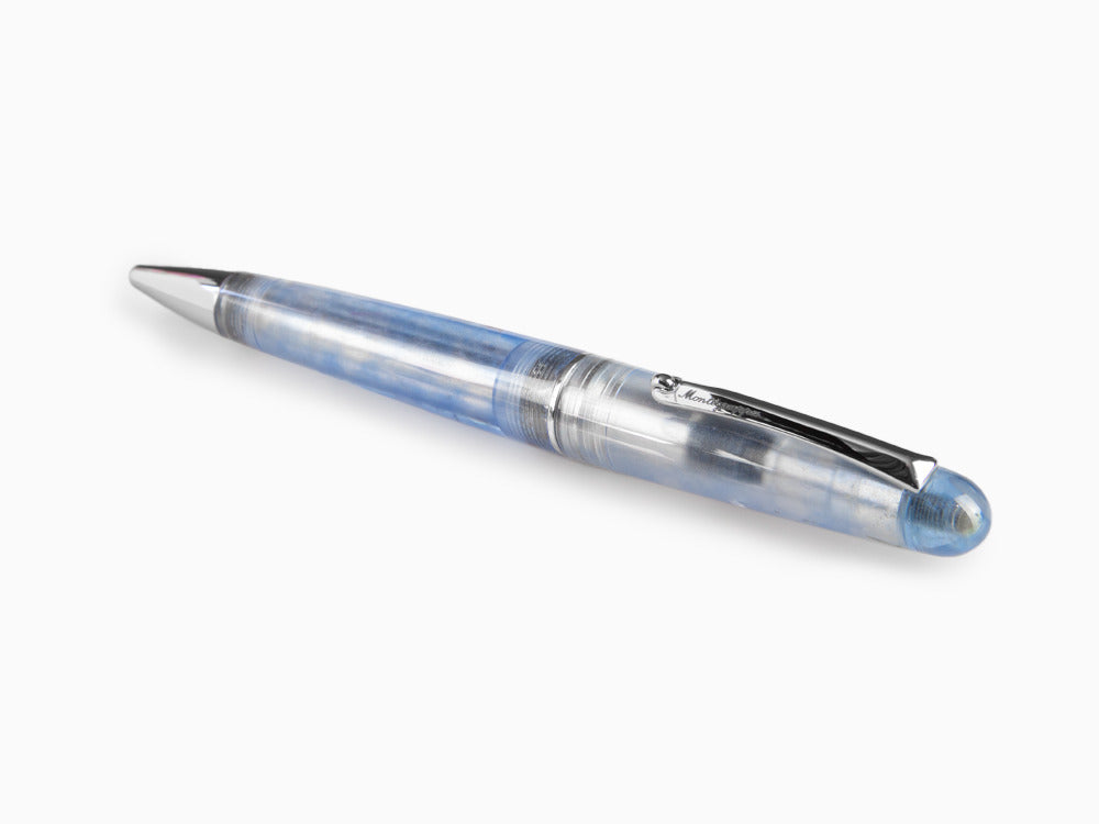 Stylo bille Montegrappa Elmo Ambiente Ocean, Résine, Acier Inoxydable, ISEERBID