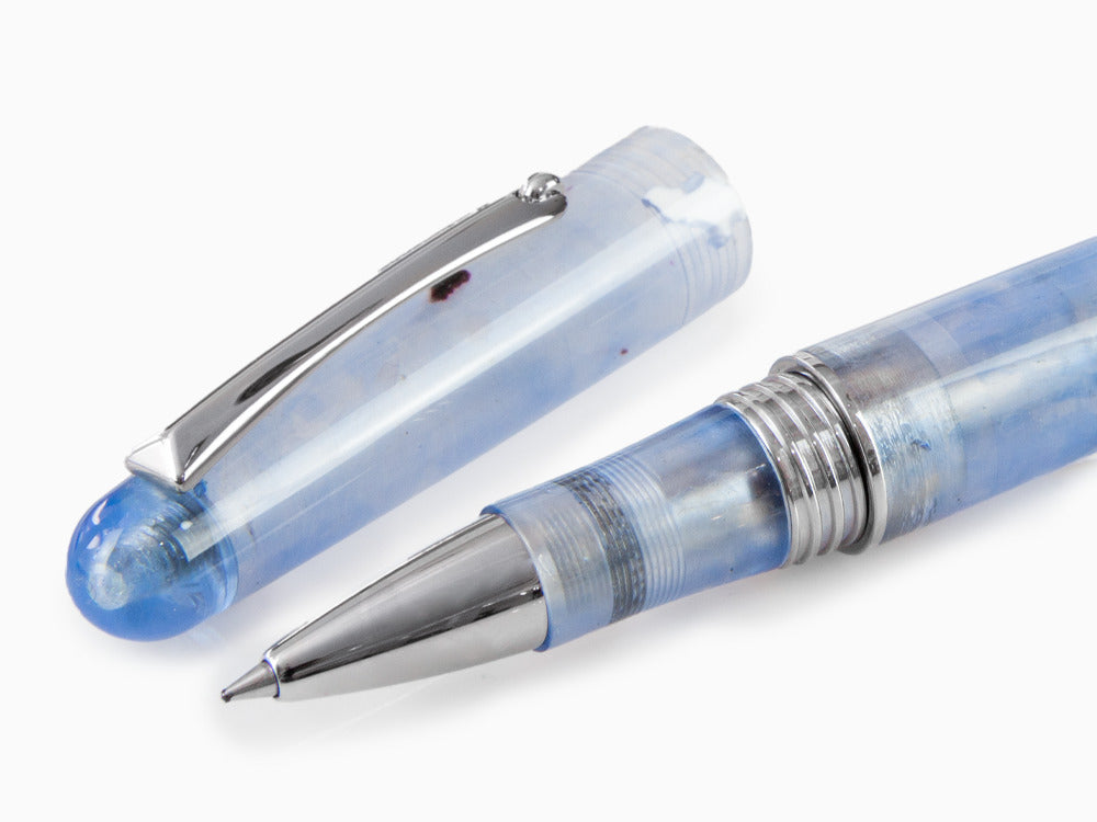 Roller Montegrappa Elmo Ambiente Ocean, Résine, Acier Inoxydable, ISEERRID