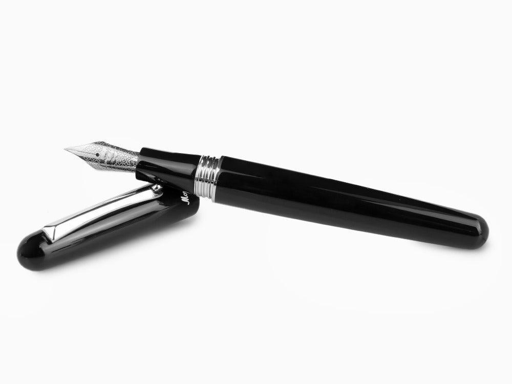 Stylo Plume Montegrappa Elmo 01, Résine Noire, ISEOR-AC