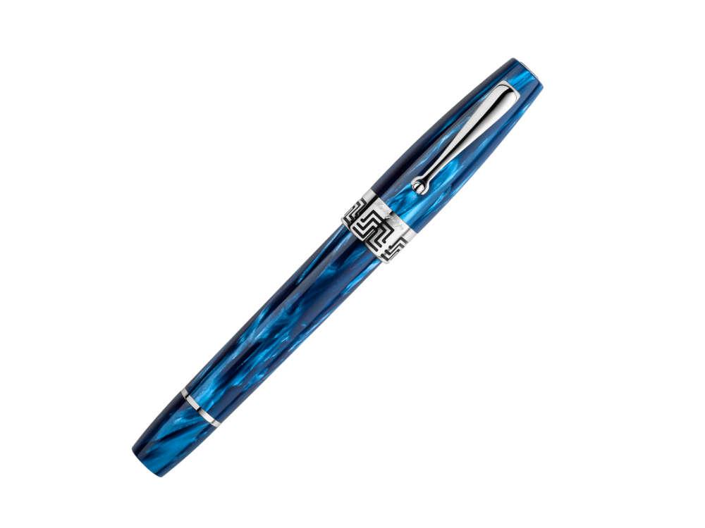 Roller Montegrappa Extra 1930 Mediterranean Blue, Attributs argent, ISEXFR2B