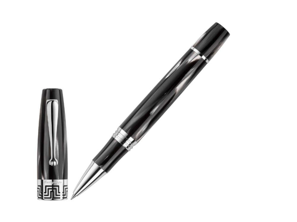 Roller Montegrappa Extra 1930 Black & White, Attributs argent, ISEXFRCH