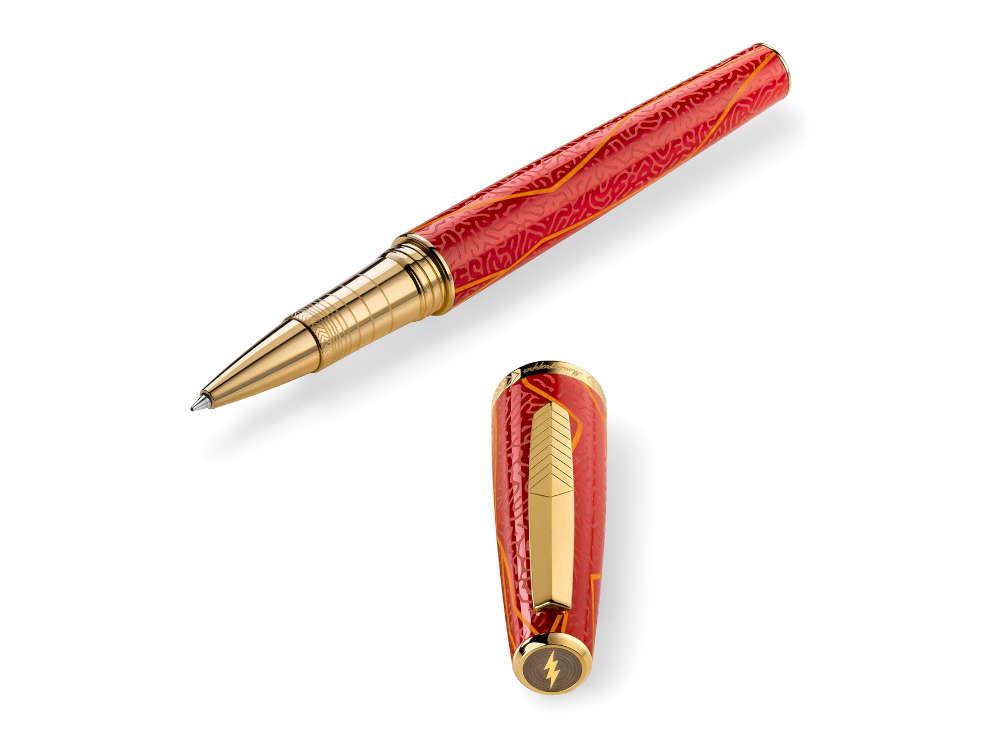 Roller Montegrappa DC Comics The Flash, Plaqué or, Edition Limitée, ISFLNRAR
