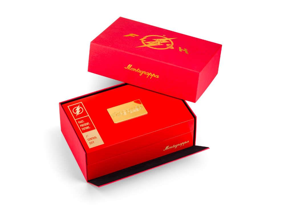 Roller Montegrappa DC Comics The Flash, Plaqué or, Edition Limitée, ISFLNRAR
