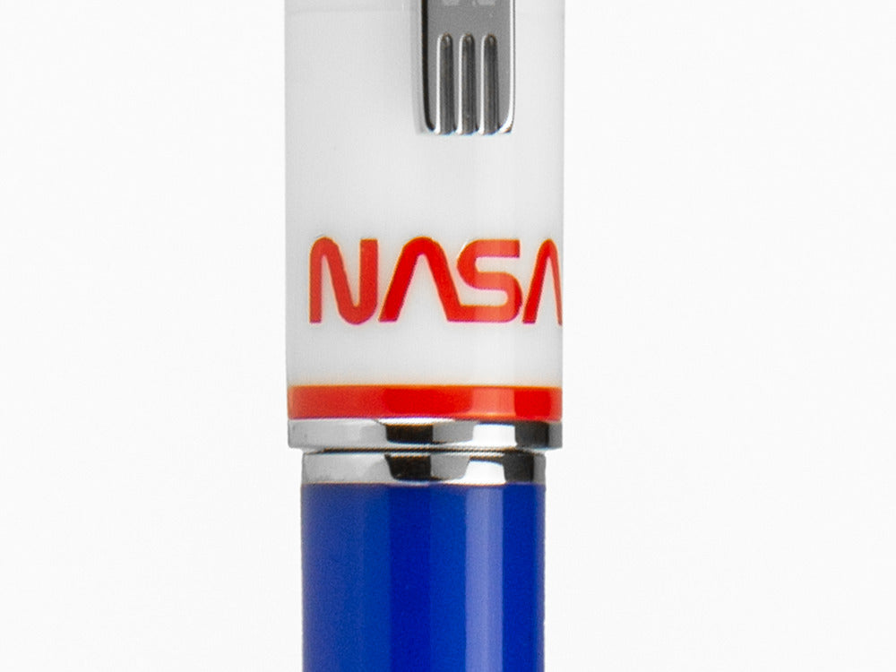 Stylo bille Montegrappa NASA Atlantis, Résine, Bleu, Acier Inoxydable, ISN1RBBP