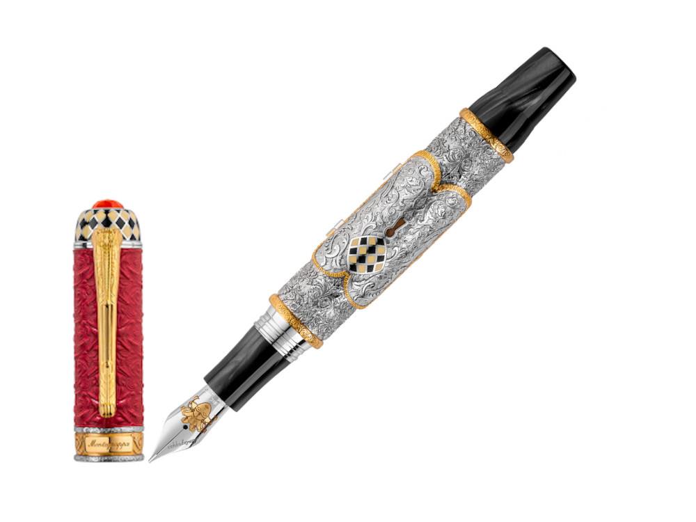 Montegrappa Casanova, Résine, Argent, Edition Limitée, ISOVN-SE