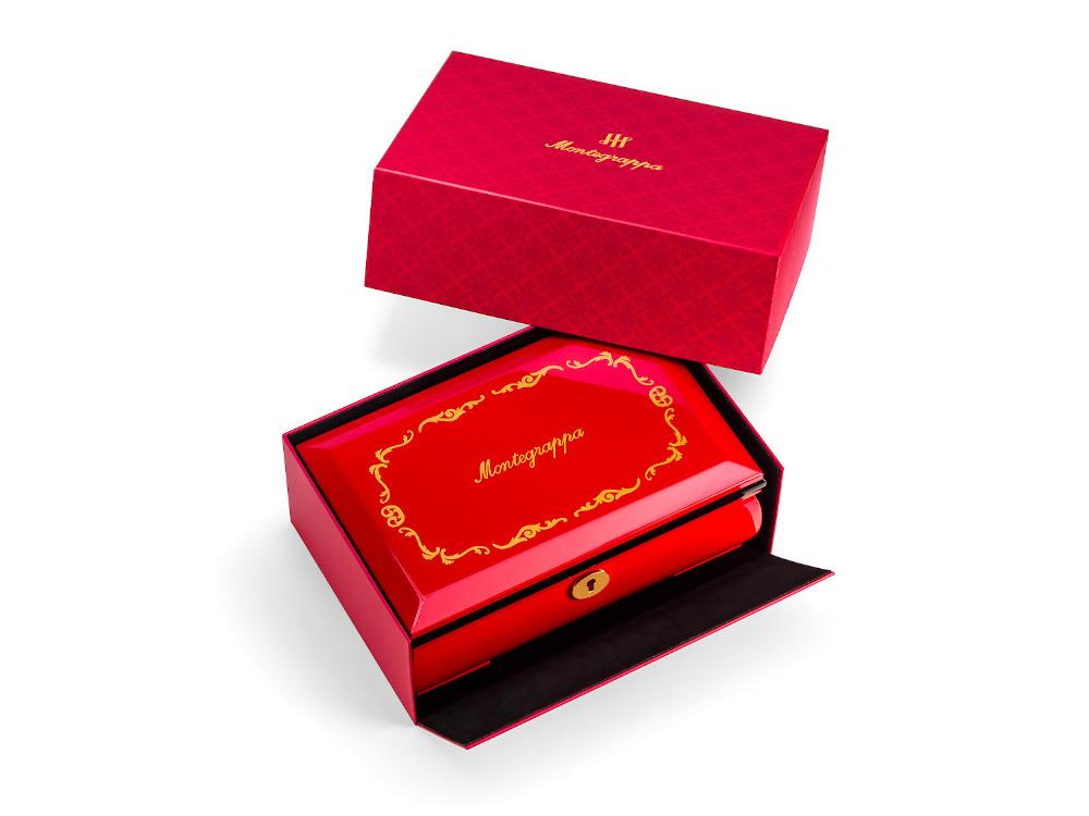 Roller Montegrappa Casanova, Résine, Attributs argent, Edition Limitée, ISOVNRSE