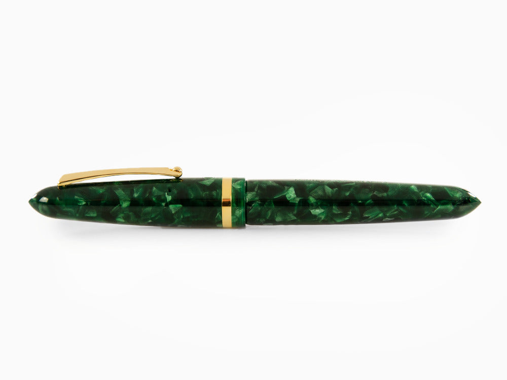 Roller Montegrappa Venetia Vintage Conifer, Vert, Plaqué or, ISVENRAG