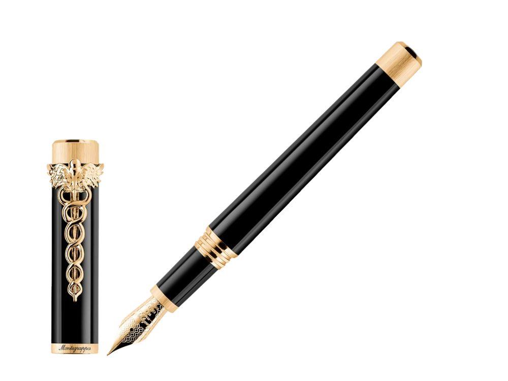 Stylo Plume Montegrappa Zero Caduceus Yellow Gold, 14k, ISZEC-4Y