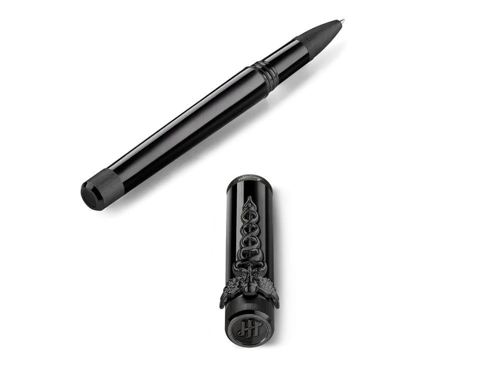 Roller Montegrappa Zero Caduceus Ultra Black, Noir, ISZECRIC