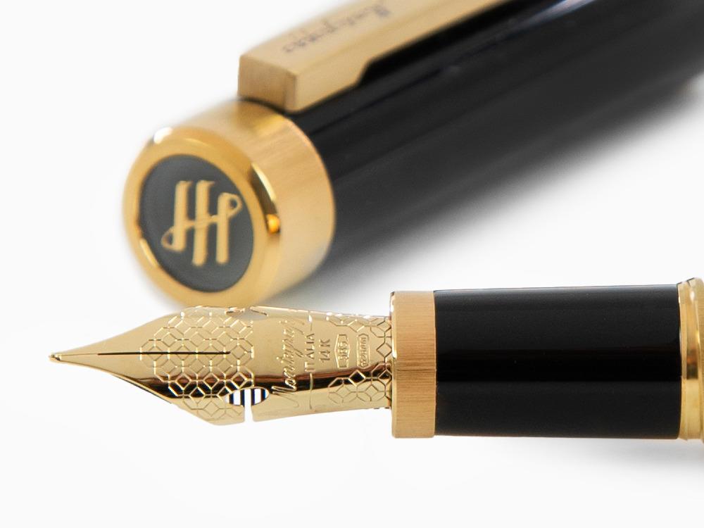 Stylo Plume Montegrappa Zero, Résine Noire, Flex, ISZEI-XY