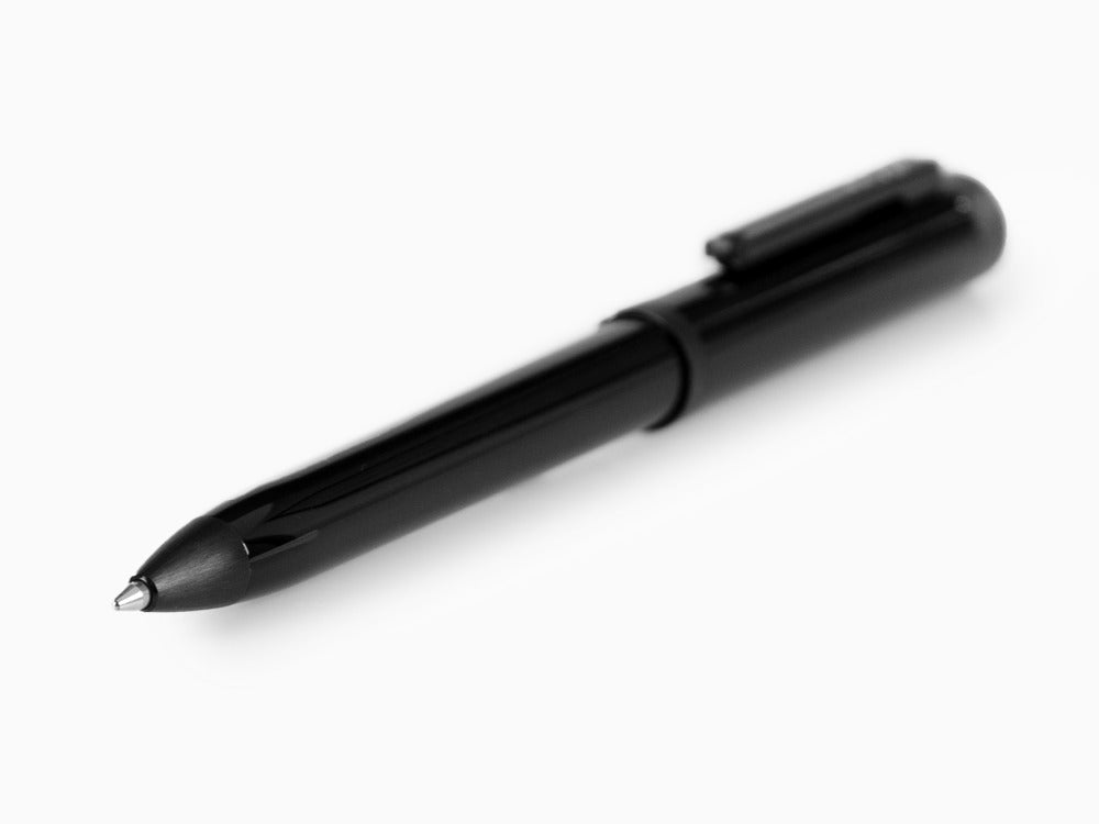 Stylo bille Montegrappa Zero, Résine Noire, Ultra Black, ISZEIBIC