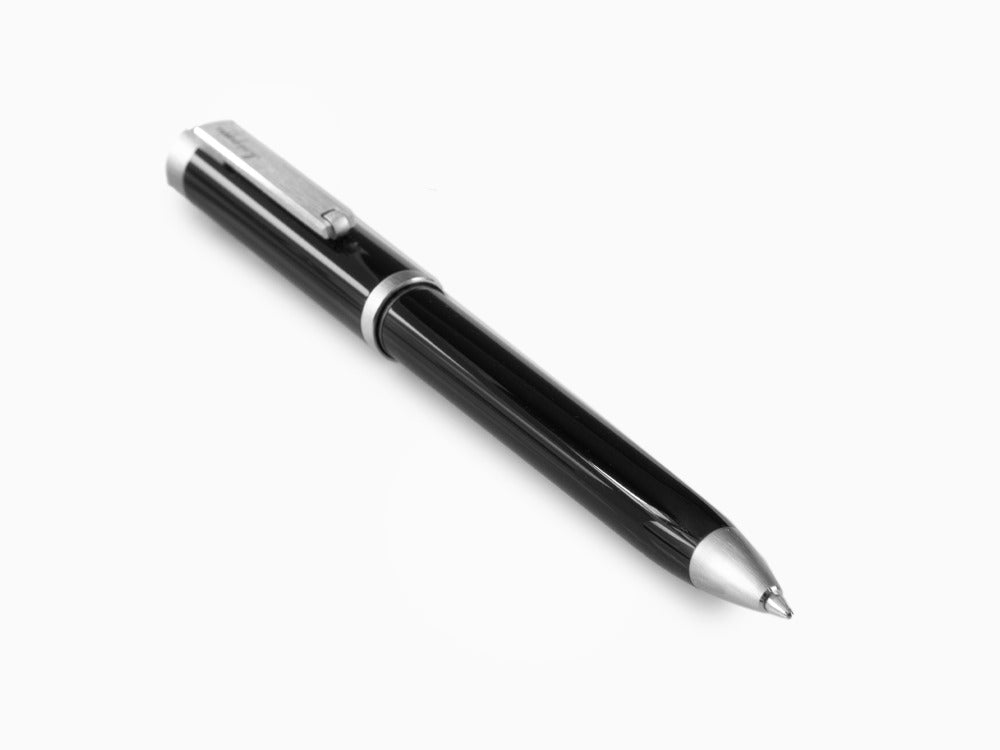 Stylo bille Montegrappa Zero, Résine Noire, Palladium IP, ISZEIBIP
