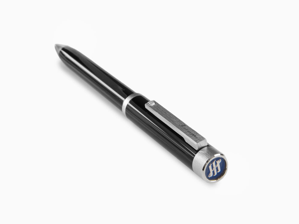 Stylo bille Montegrappa Zero, Résine Noire, Palladium IP, ISZEIBIP