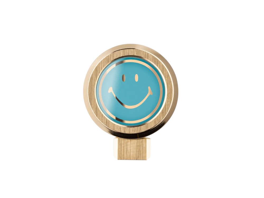 Stylo bille Montegrappa Smiley Heritage The Sourire, Laiton, Plaqué or, ISZESBYS