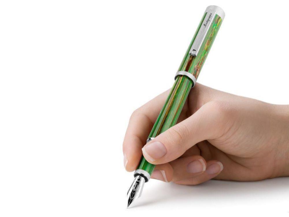 Stylo Plume Montegrappa Zero Zodiac Virgo, 14k, LE, ISZEZ-4P-G8