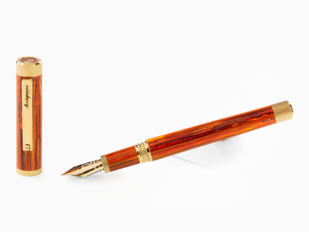 Stylo Plume Montegrappa Zero Zodiac Leo, 14k, Ed. Limitée, ISZEZ-4Y-O2