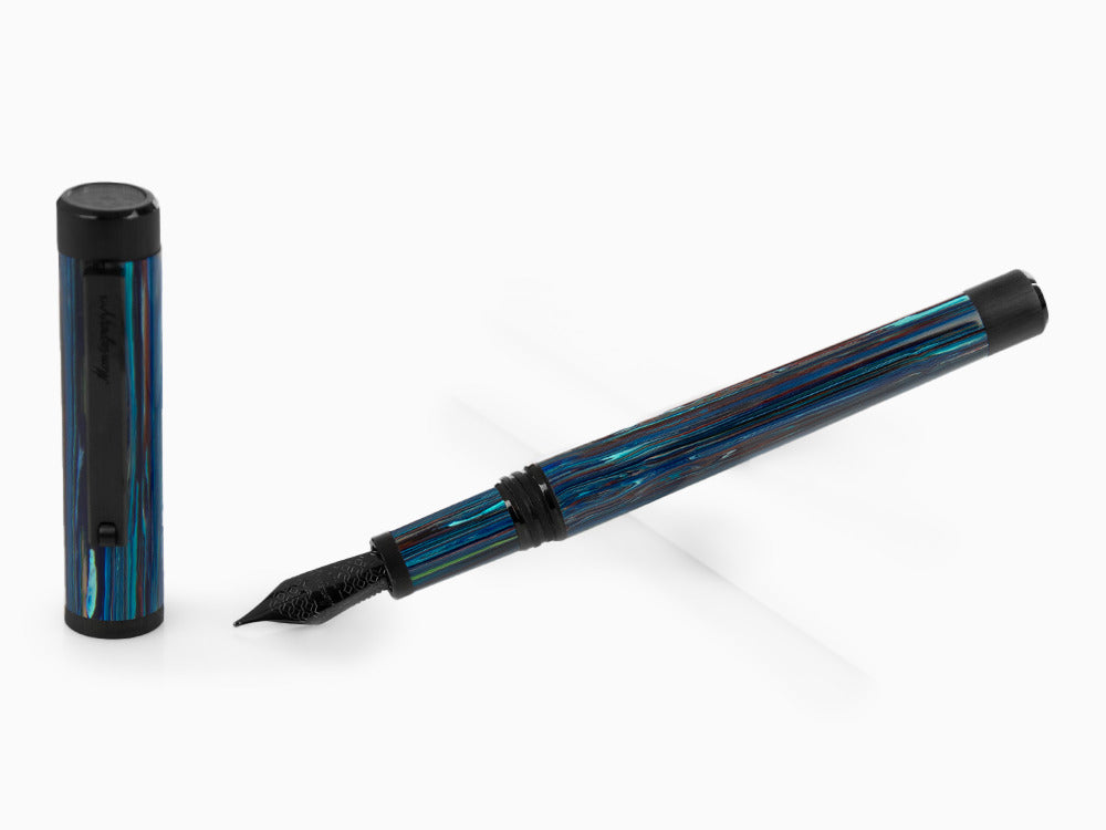 Stylo Plume Montegrappa Zero Zodiac Libra, Acier revêtement, ISZEZ-IC-B8