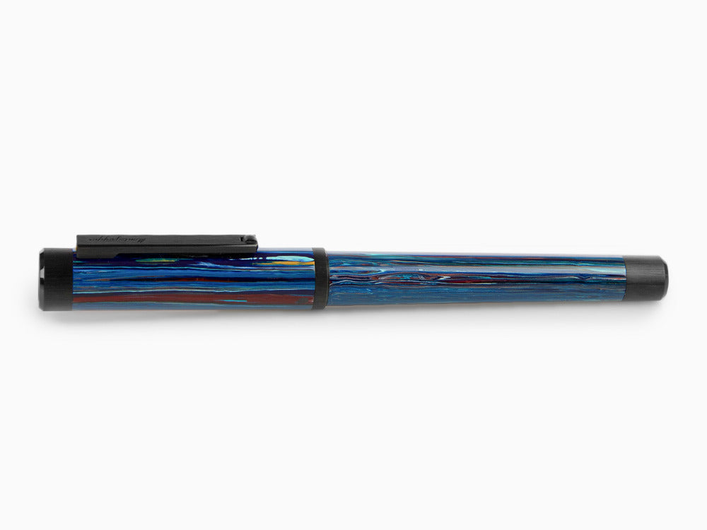 Stylo Plume Montegrappa Zero Zodiac Libra, Acier revêtement, ISZEZ-IC-B8