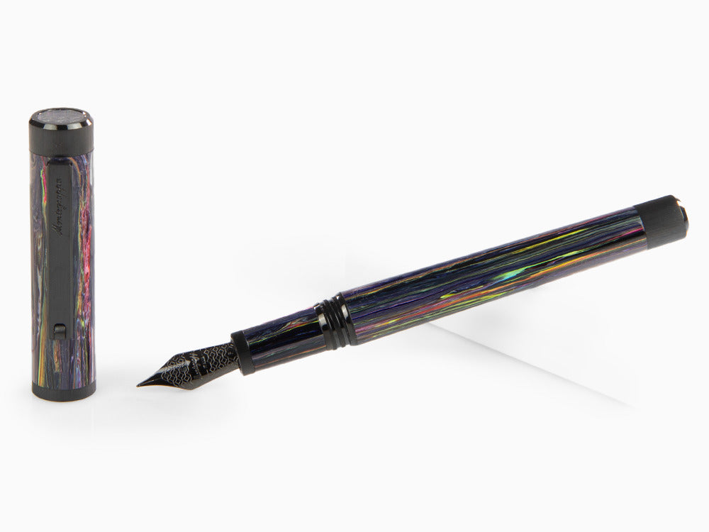 Stylo Plume Montegrappa Zero Zodiac Aquarius, Acier, ISZEZ-IC-V1