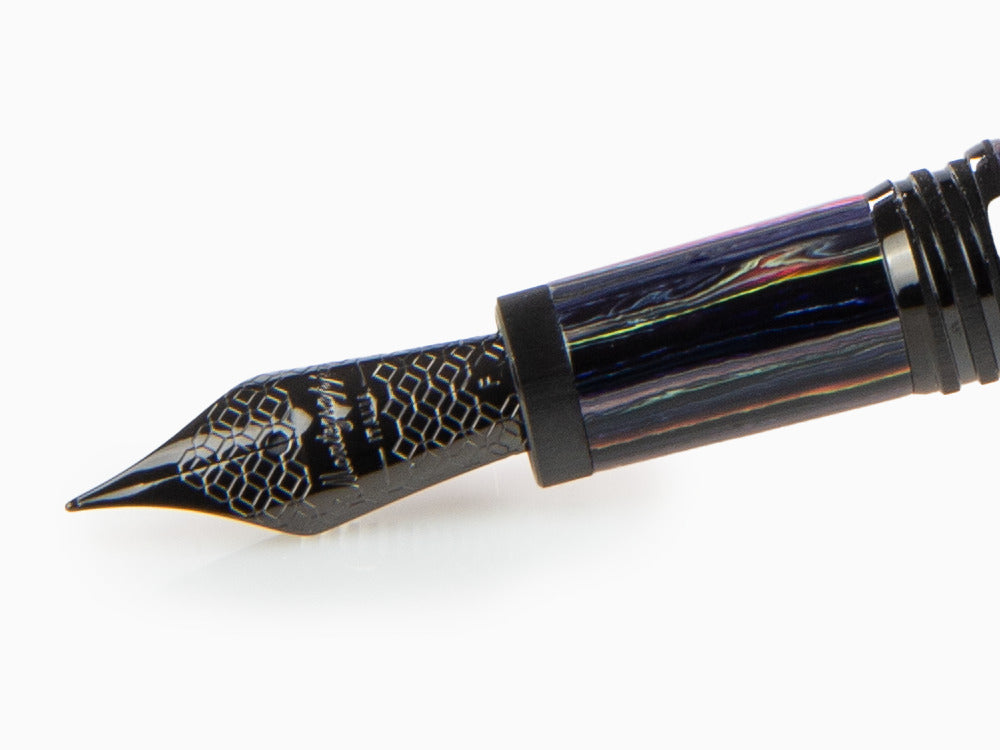 Stylo Plume Montegrappa Zero Zodiac Aquarius, Acier, ISZEZ-IC-V1