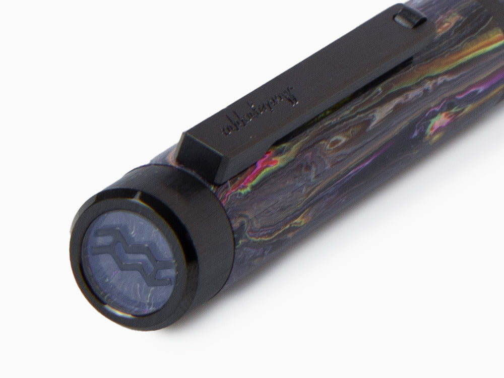 Stylo Plume Montegrappa Zero Zodiac Aquarius, Acier, ISZEZ-IC-V1