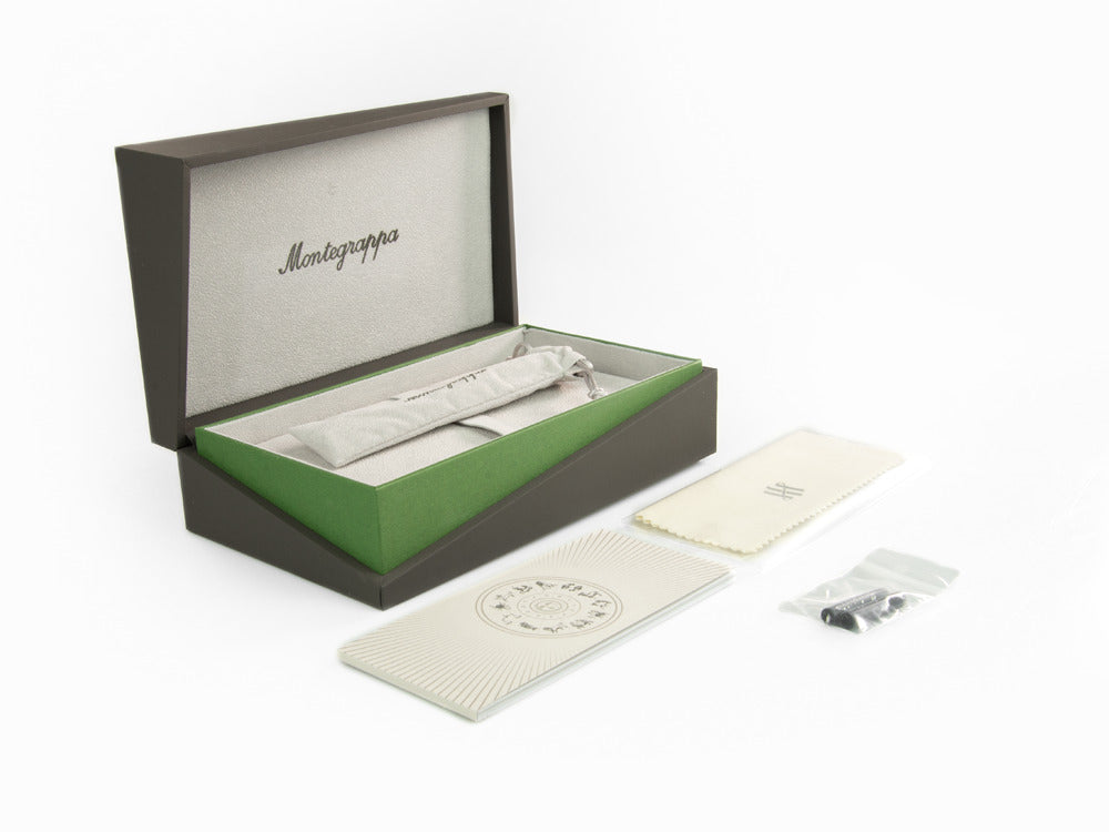 Stylo Plume Montegrappa Zero Zodiac Aquarius, Acier, ISZEZ-IC-V1