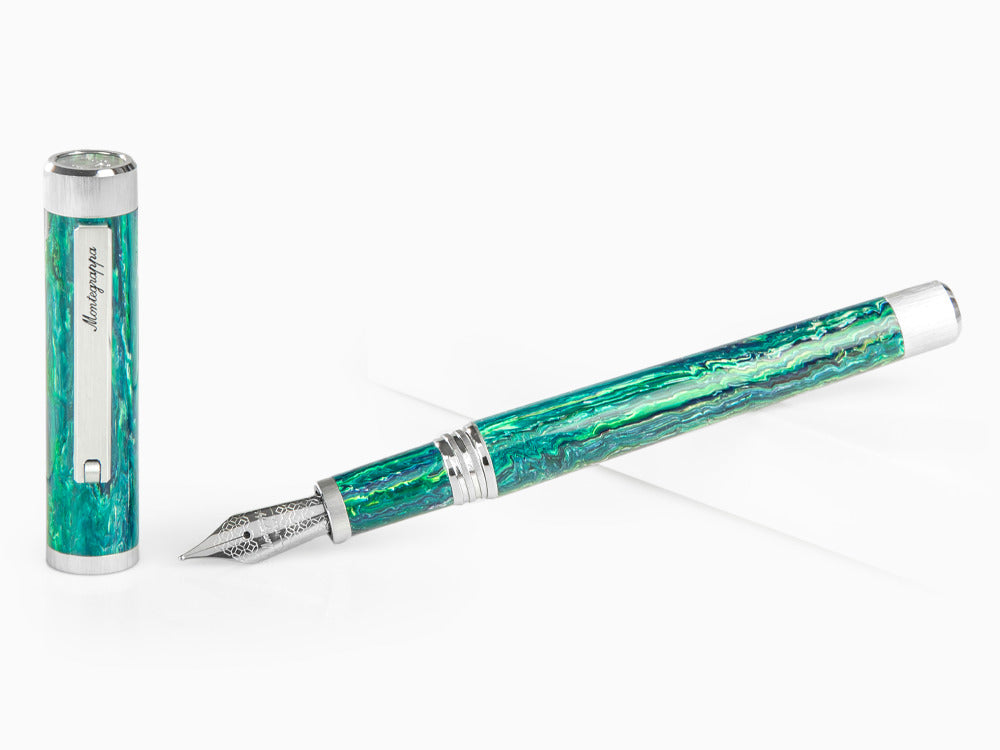 Stylo Plume Montegrappa Zero Zodiac Sagittarius, Acier, ISZEZ-IP-G10