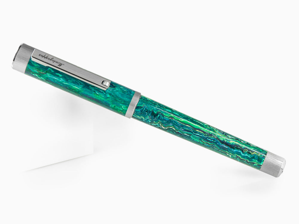 Stylo Plume Montegrappa Zero Zodiac Sagittarius, Acier, ISZEZ-IP-G10