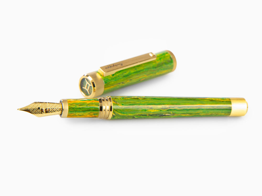 Stylo Plume Montegrappa Zero Zodiac Gemini, Acier, ISZEZ-IY-G7