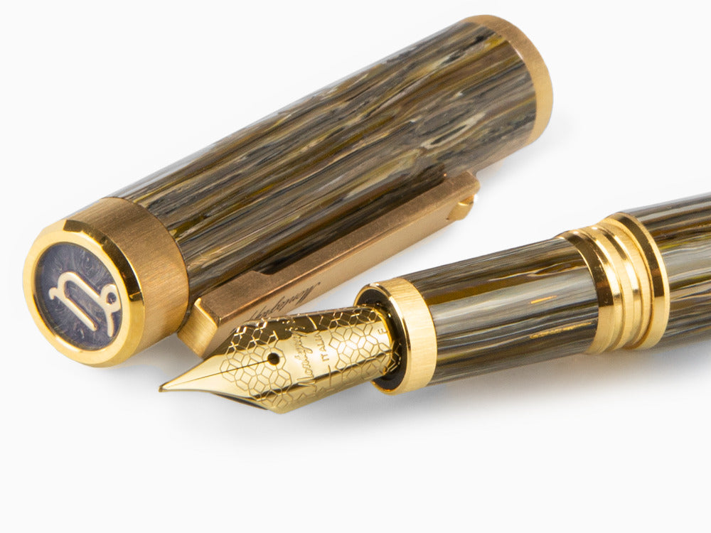 Stylo Plume Montegrappa Zero Zodiac Capricorn, Acier, ISZEZ-IY-M3