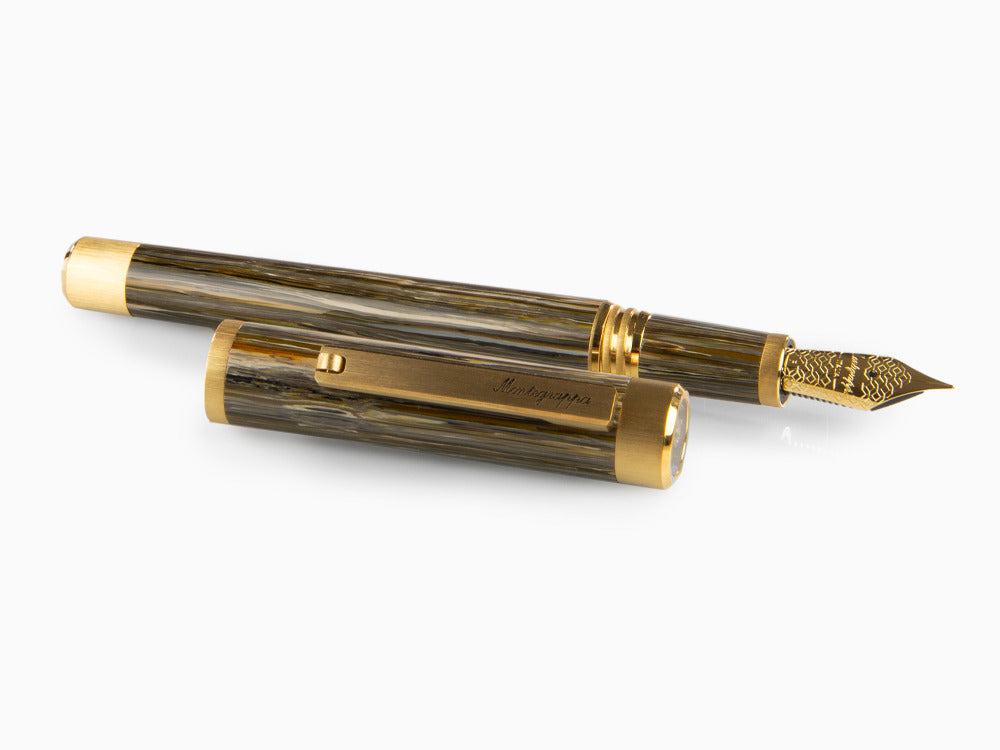 Stylo Plume Montegrappa Zero Zodiac Capricorn, Acier, ISZEZ-IY-M3